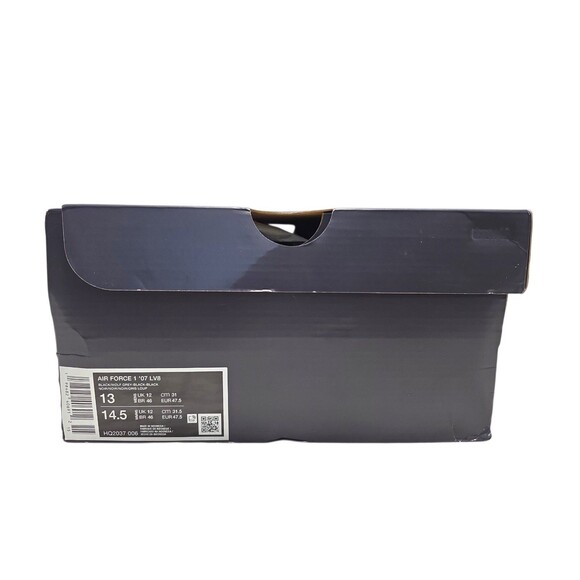 Men\'s Nike Air Force 1 \'07 LV8 Black/Wolf Grey-Black-Black (HQ2037 006) Sz 13 main image 6